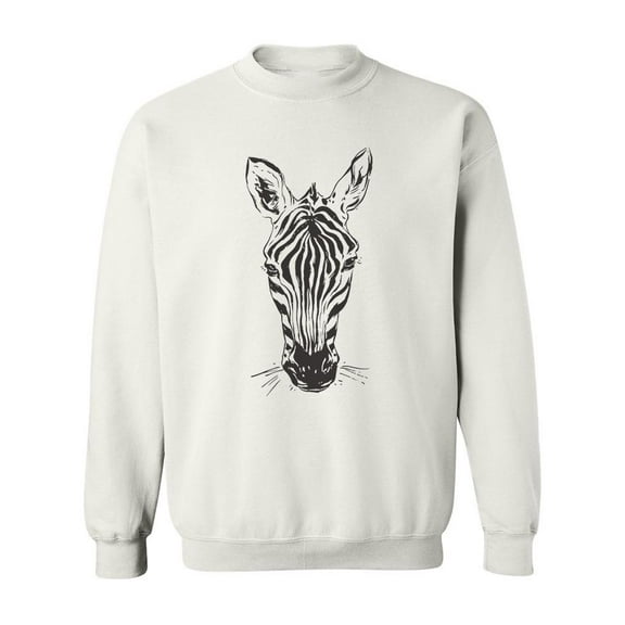 Wildlife Zebra Head. Sweatshirt Men -Image by Shutterstock, Male Small