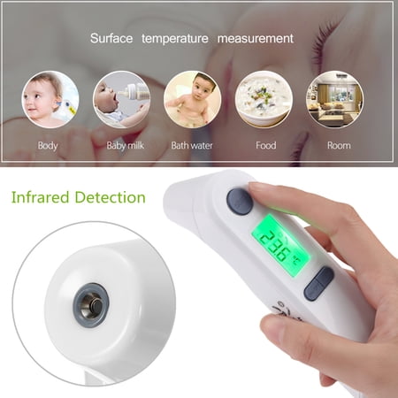 Grtsun LCD Infrared Baby Forehead & Ear Thermometer Detector Fever Health Alert Clinical ℃ / ℉ For Infant Toddler Kids Adult Home Tools