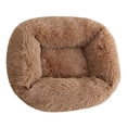 thumbnail image 4 of Cama para Perros Y Gatos, Perrera Cálida, Suministros para Mascotas de Felpa marrón claro M Yuyangstore Casa de la cama del gato, 4 of 8