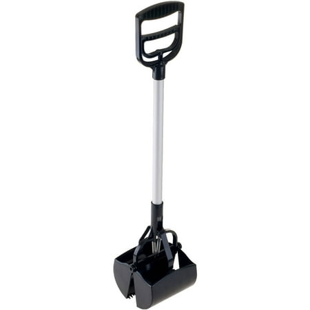 - Pooper Scooper Disposal System Jaw Clamp for Large and Small Dogs with Long Handle for Sanitary One Handed Use on Grass and Concrete by PETMAKER