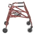 thumbnail image 4 of Inspirado en el andador posterior ligero Drive Nimbo 2G con asiento, color rojo castillo, tamaño pequeño, 4 of 5