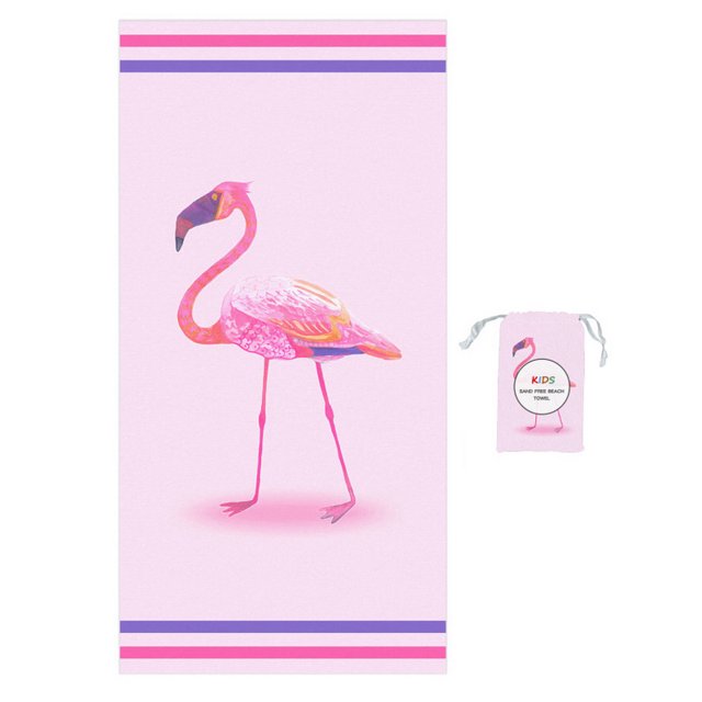 CSChome Towel Hidden Buckle Design Portable Kids Bath Towel Superfine Fiber Cartoon