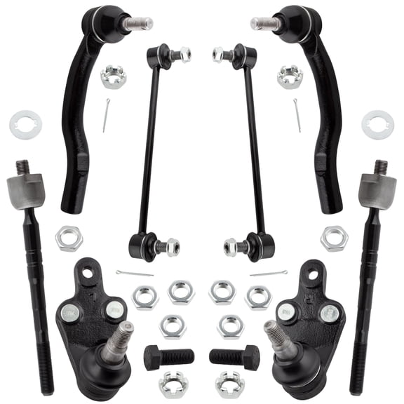 BOXI (Set of 8) Front Inner & Outer Tie Rod Ends   Sway Bar End Links   Lower Ball Joints Fit for Toyota Camry 2007 2008 2009 2010 2011 | Replace K500044 K500043 ES80603 ES80602 EV800306 K750123