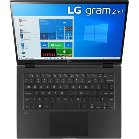 LG - gram 2-in-1 14” WUXGA Laptop – Intel Evo Platform Core i7 – 16GB RAM – 1TB NVMe Solid State Drive - Black