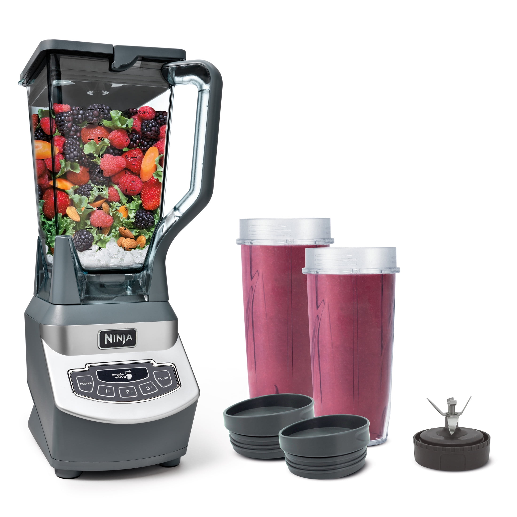 Ninja® Professional Blender & Nutri Ninja® Cups 1100W 72 oz