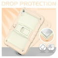 thumbnail image 3 of ELEHOLD for iPad 10th Generation 2022 10.9 inch Ragged Case, Soft Silicone Hard PC Shoulder Strap Built-Kickstand Anti-Drop Shockproof Heavy Duty Protective Cover Case,Rosegold, 3 of 10