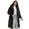 thumbnail image 5 of Katigan Long Puffer Jacket for Women Thickened Winter Coat Hooded with Deep Pockets Warm Winter Jacket Classic Black XXL, 5 of 6