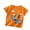 Orange, variant on Toddler Boys Girls Short Sleeve Tee Summer Crewneck Cartoon Print T Shirt Casual Fit Basic Shirts size 9-18M