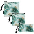 thumbnail image 2 of Haosy 3 Pack Reusable Ziploc Bags BPA Free Healthy Food Storage Bag Leakproof Sandwich Snack Freezer Bags White Clouds Green Mountains, 2 of 7