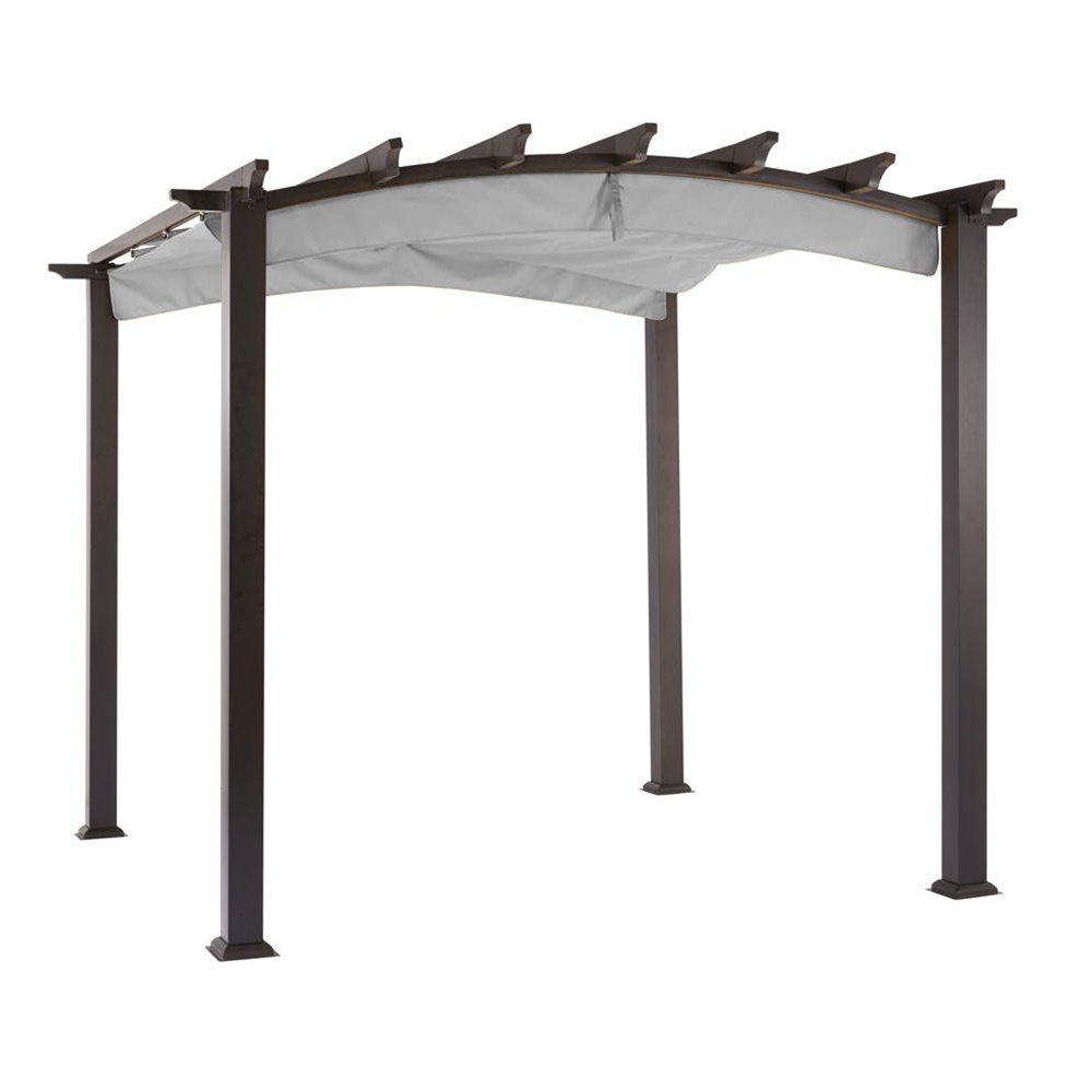 Garden Winds Replacement Canopy Top Cover for the Arched Pergola Slate Gray