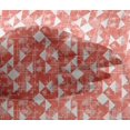 thumbnail image 4 of oneOone Viscose Chiffon Dark Peach Fabric Texture & Triangle Geometric Sewing Material Print Fabric By The Yard 42 Inch Wide, 4 of 4