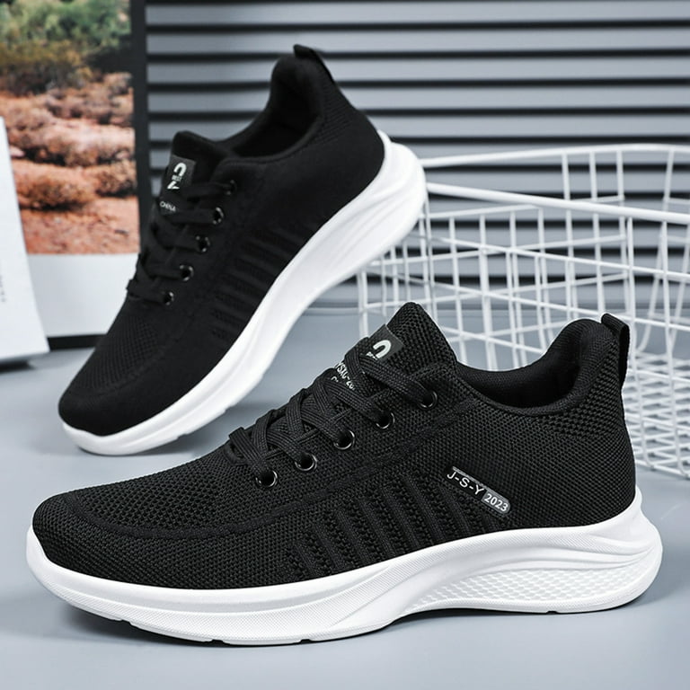 Solid black hotsell athletic shoes