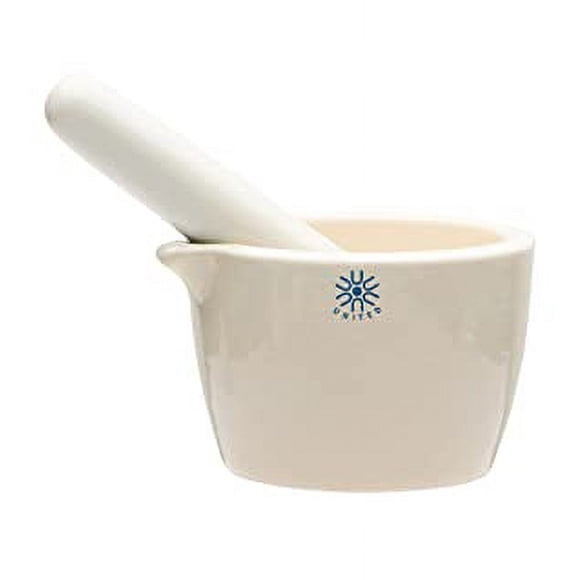 United Scientific JMD070 Ensemble de Mortier et Pilon en Porcelaine, 70mL