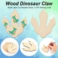 thumbnail image 4 of 12Pcs Wooden Dinosaur Foot Prints 3.5x3x0.3inch Unfinished Blank Wood Cutouts Slices Natural Claw Shape Unfinished Wood DIY Crafts Dinosaur Foot Print Wood Craft DIY, 4 of 9
