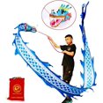 thumbnail image 2 of Lightweight Poi with 3D Dragon Head & Swing Rope Combo for Kids and Beginners, Flowy Dragon Ribbon Streamer Outdoor Fitness Stage Prop Set, 2 of 10