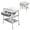 B Cat, variant on 2 in 1 Bathtub with Changing Table, Foldable Diaper Changing Station Adjustable Height Waterproof Nursery Organizer with Storage Racks