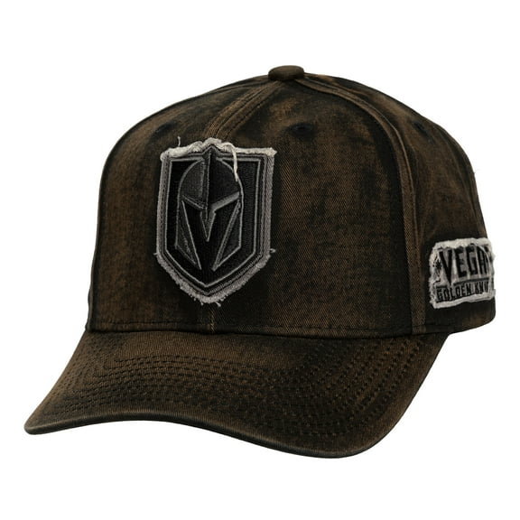 Men's Mitchell & Ness  Black Vegas Golden Knights Downtown Snow Wash Pro-Crown Adjustable Hat