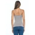 thumbnail image 5 of ACTIVE UNIFORMS Women's Camisole Cotton Stretch Undershirt with Adjustable Strap Tank Top Multi-Pack of 2 (Grey, X-Small), 5 of 6