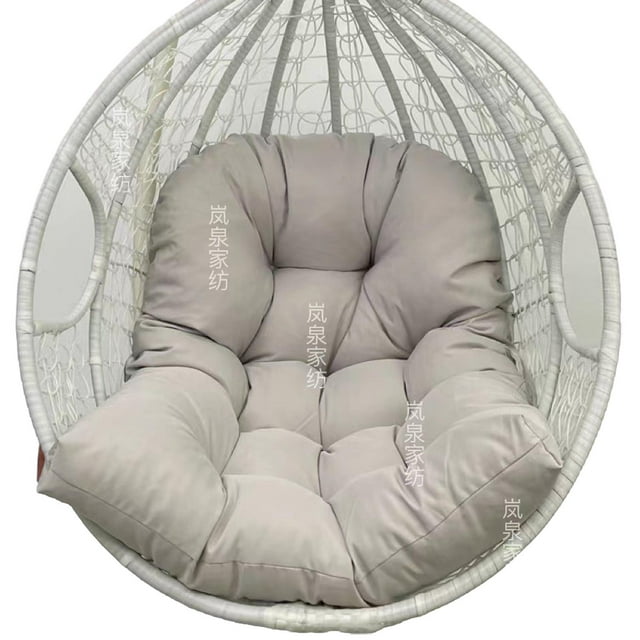 Matsuzay Cojín de cesta colgante Suavidad y durabilidad combinadas Cojín de cuna para silla colgante Proporciona comodidad Decoración del hogar gris claro 80*120cm