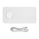 thumbnail image 1 of Cargador Tipo Base Qi SlimPro 1 Pza Entrada 9V 1A Qi Blanco Cable USB Incluido Tipo Lightning. Hot Shot MXLIM-001, 1 of 1