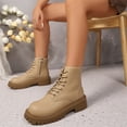 thumbnail image 6 of Willtoo Women's Platform Fashion Ankle Boots Thick Lug Sole Durable Chunky Wedge Booties Shoes, 6 of 7