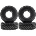thumbnail image 2 of 4 piezas de neumáticos Rock Crawler de 2,2 pulgadas, neumático plegable de 128 mm con mousses para Axial Wraith SCX10 Wrangler -4 Rueda 2,2, 2 of 5