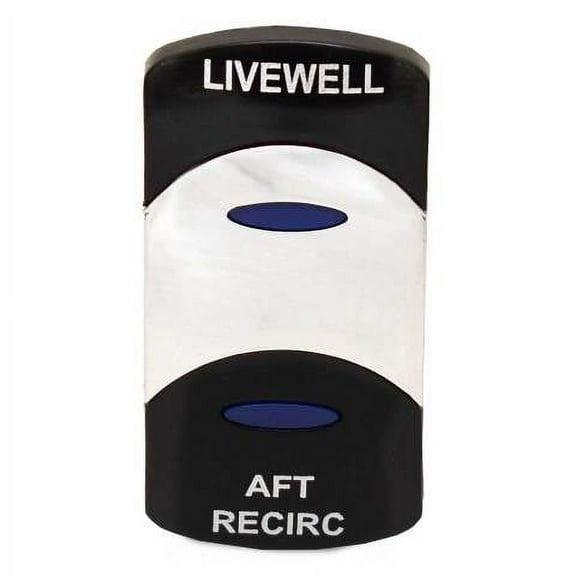 Carling Boat Rocker Switch Cover | Livewell Aft Recirc Black Actuator