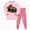 H01-Pink, variant on TOWED22 Toddler Baby Boy Fall Winter Clothes Print Long Sleeve Sweatshirt Pullover Tops Pants Outfit Set Size:3-4 Y,Color:Pink