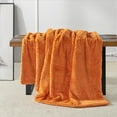 thumbnail image 4 of Home Soft Things Herringbone Faux Fur Throw - Burnt Orange - 50" x 60", 4 of 10