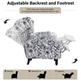 thumbnail image 2 of DREAMSIDEA Push Back Recliner Chair Living Room, Wingback Reclining Sofa Chair,High Back Recliner Reading Chair with Footrest for Living Room/Office/Apartment, Rococo Black, 2 of 5