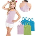 thumbnail image 5 of zbxnLI Toddler Girls Tank Tops 4 Pack Sleeveless Ribbed Basic Undershirts Dance Tank Shirts for Little Girls, 5 of 6