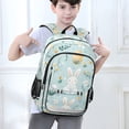thumbnail image 6 of FORMRS Unisex School Backpack 17" Student Travel Bag with Laptop Compartment, Floral Easter, 6 of 7