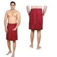 thumbnail image 3 of SKYLINEWEARS Mens 100% Terry Cotton Adjustable Velcro Spa Shower Towel Bath Wrap, 3 of 4