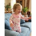 thumbnail image 5 of BemeyourBBs Western Baby Girl Cowgirl Outfit Newborn Hosptial Coming Home Outfits Infant Footed Romper Doll Collar Boots Cow Print Long Sleeve Footie Jumpsuit Fall Winter Spring Clothes, 5 of 9