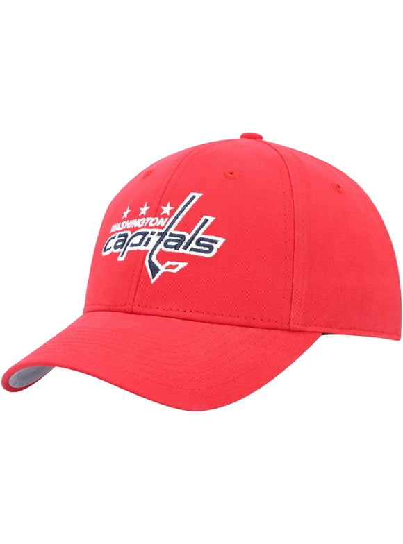 Men's Red Washington Capitals Mass Basic Adjustable Hat