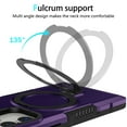 thumbnail image 6 of ELEHOLD Rugged Case for Samsung Galaxy A14 5G Heavy Duty Case with Foldable Ring Holder Kickstand Function Non-Slip Military Grade Drop Protection Shockproof Cover for Samsung Galaxy A14 5G,darkpurple, 6 of 8