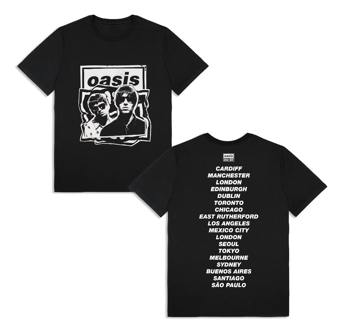 OASIS Live '25 Tour 2025 T-shirt Allsize For Fans Short Sleeve