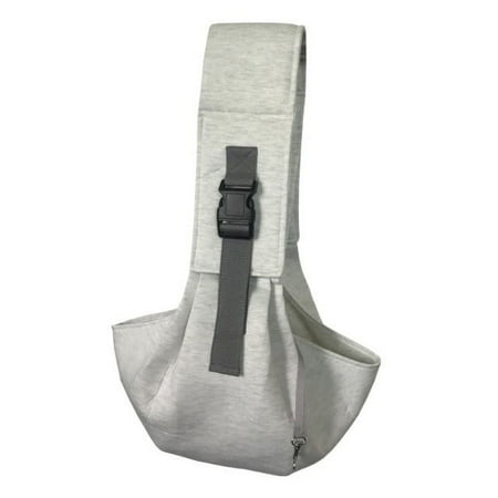 AUHomi Breathable Foldable Dog Sling Carrier  Front Facing Dog Sling Carrier  Pet Slings Bag for Small Dogs Cats  Puppy Hands Free Satchel Tote Pouch  Crossbody Shoulder Carry Bags (Gray)