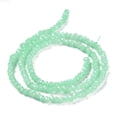 thumbnail image 5 of Baking Painted Imitation Jade Glass Bead Strands Faceted Rondelle Pale Turquoise 3x2mm Hole: 0.8mm about 145~150pcs/strand 34~35cm, 5 of 5