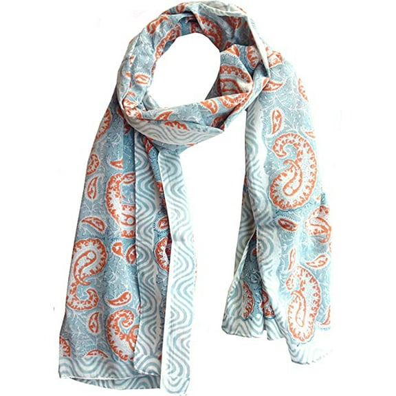 Rastogi Handicrafts Sarong Cum Scarf for Women Multicolor for Girls Handblock Printed 70x20 inch (30 scarf)