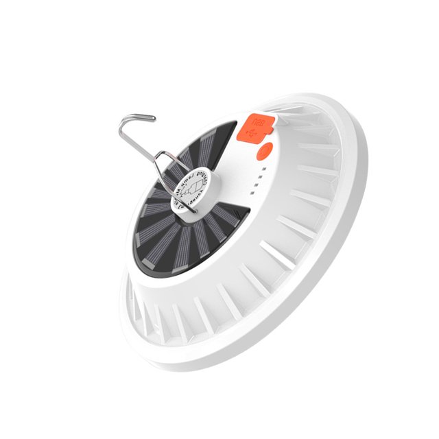 Naiovety Lámpara de Camping con carga Solar, equipo de iluminación para senderismo al aire libre, función de carga, luces colgantes, luz de tienda, Iluminación y accesorios 60LED solares 60W Naiovety HA005556-02