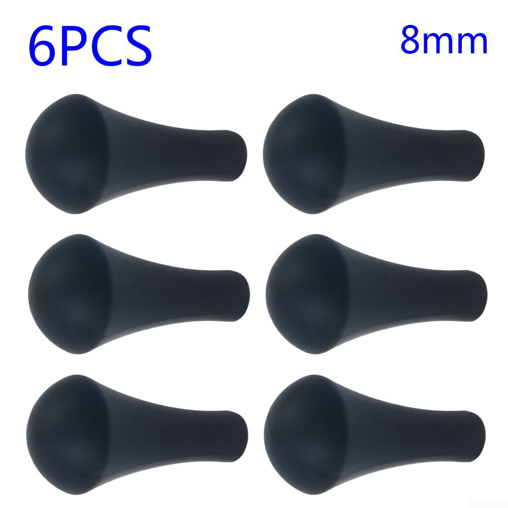 Rubber Arrow Heads 6PC Set Of 6 Targetting Tips Arrow Training Black Game New 