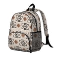 thumbnail image 2 of Boho Bohemia Geometric Line Art Backpack Backpack for School,Cute School Bag,Schoolbag with Adjustable Shoulder Straps & Padded Back,13.8"x11.4"x6", 2 of 6