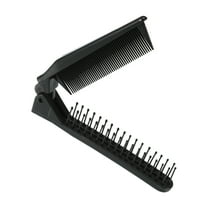 Vocoste Portable Travel Foldable Hair Brush Hair Comb for Curly Wet Dry Hair Black