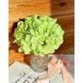 thumbnail image 3 of Silk Hydrangea Artificial Flowers Heads with Stems for Wedding Home Decor Pack of 6 (Purple), 3 of 5