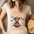 thumbnail image 4 of Funny Bullsheet I Mean Boo T-Shirt | Highland Cow Halloween Graphic Tee, Ash, Size 2XL, 4 of 6