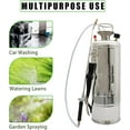 thumbnail image 6 of Labwork 1 Gallon Stainless Steel Sprayer Hand Pump Sprayer with Pressure Gauge Safety Valve Adjustable Nozzle for Gardening Lawn and Cleaning, 6 of 7