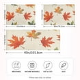 thumbnail image 2 of Yayeee Pillowcase Standard Size Set of 2 Satin Wrinkle Resistant Pillow Case, Orange Autumn Leaves, 2 of 7