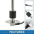 thumbnail image 4 of Unique Bargains Fuel Sending Unit and Gauge Kit 6.89" Length Boat Fuel Sending Unit Marine Fuel Sender Unit Metal Silver Tone White 1 Set 240-33 Ohm, 4 of 6