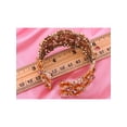 thumbnail image 3 of Vintage like Orange Topaz Flower Garden Crystal Rhinestone Bracelet Bangle Cuff, 3 of 4
